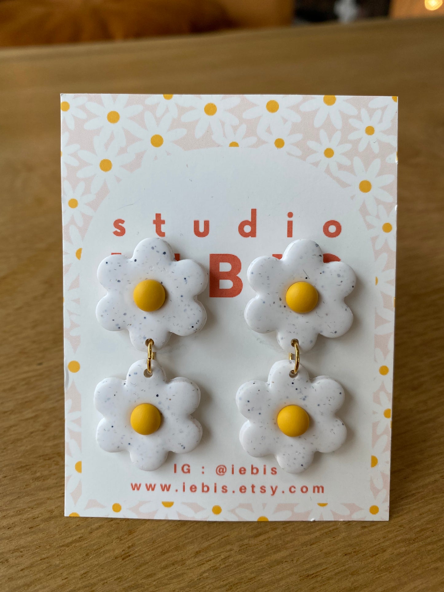 Boucles Pâquerettes blanches