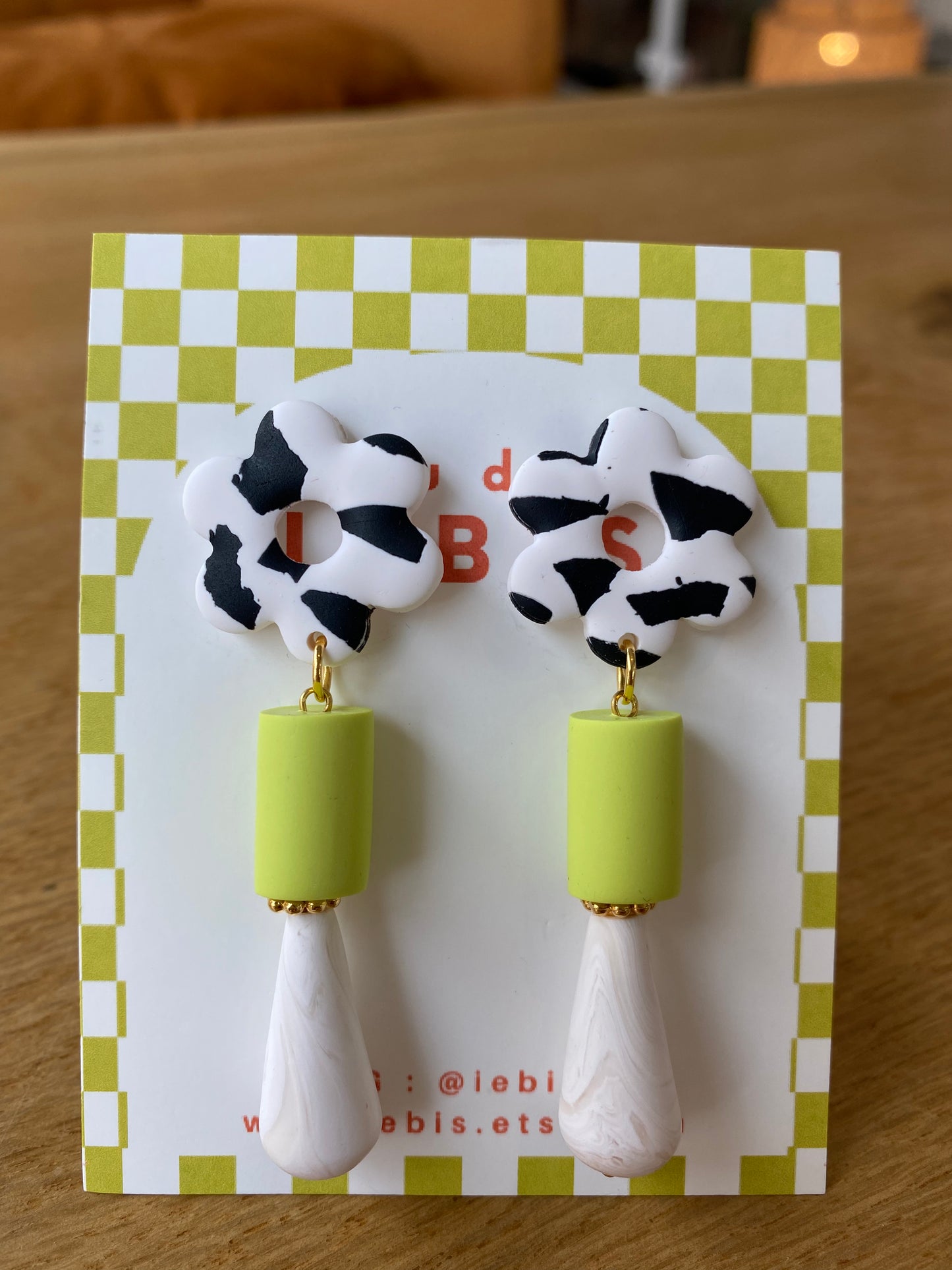 Boucles Vert pâquerette longue