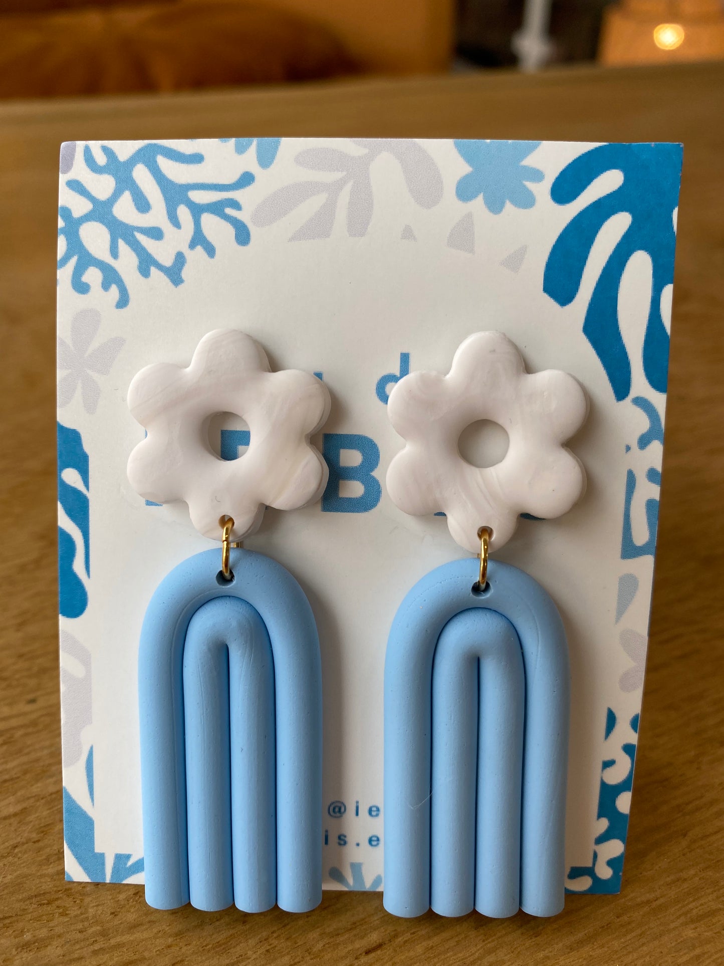 Boucles Pâquerette Arch bleu longue
