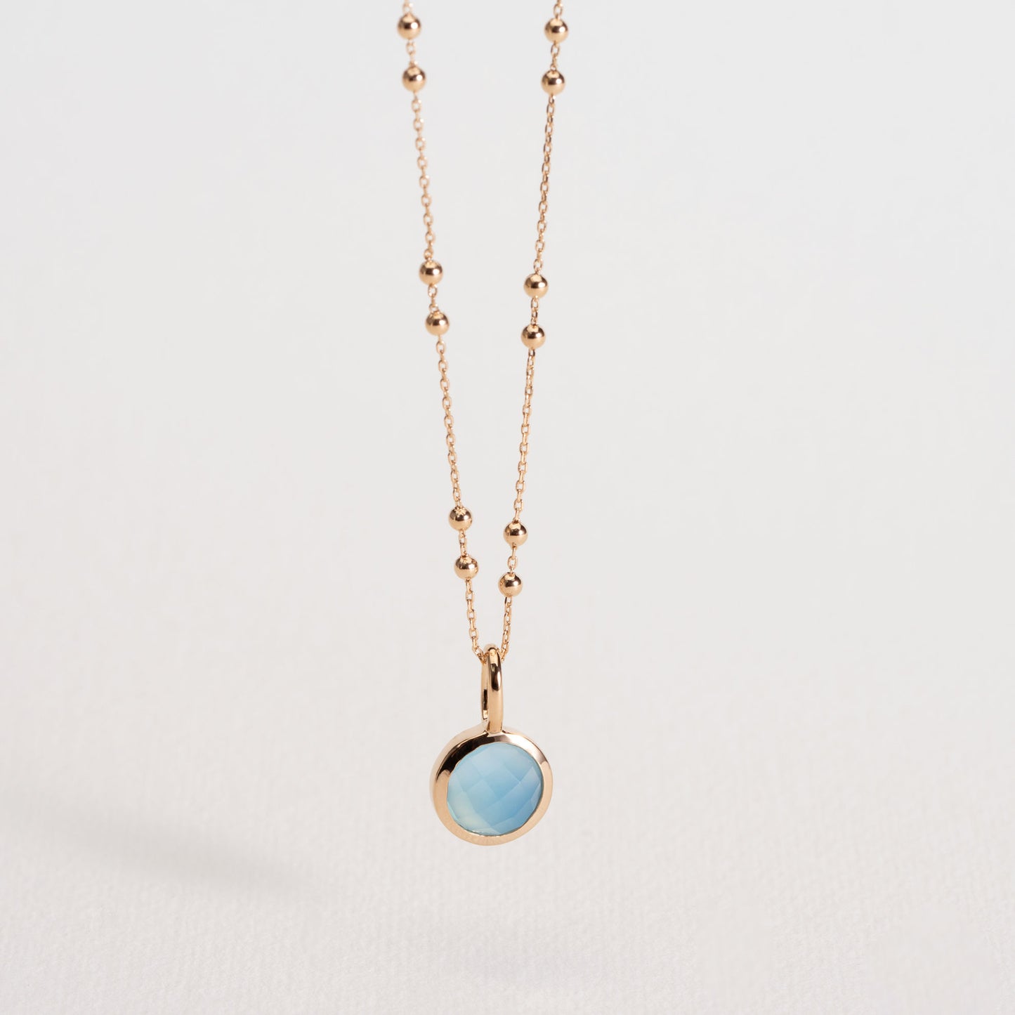 Pendentif Lisa Agate bleue