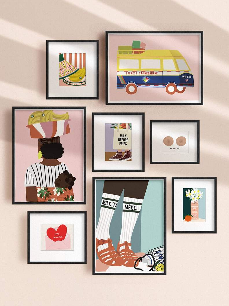 La mini'affiche Organic milk