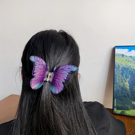 Pince Papillon violet