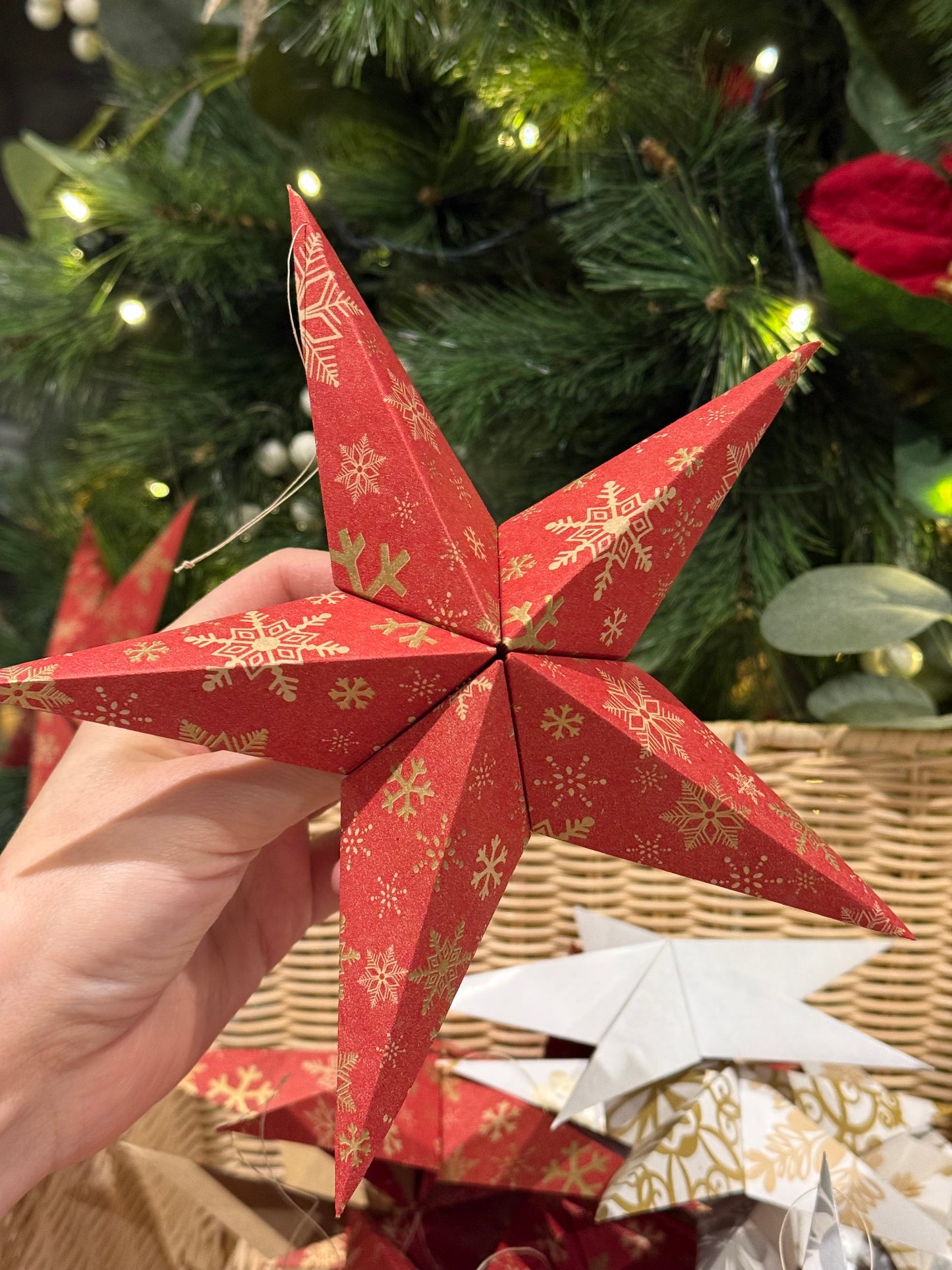 Étoile de Noël en papier