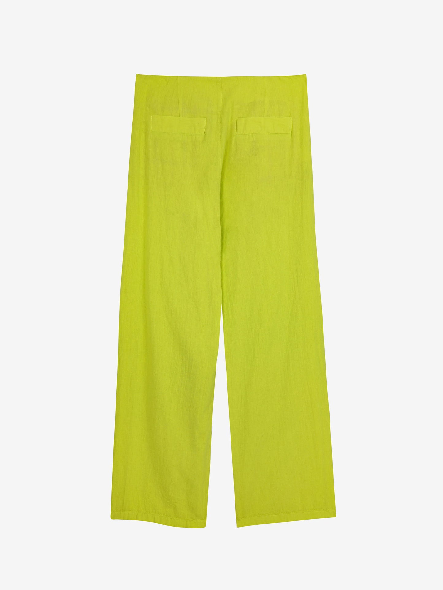 Pantalon vert citron à pinces