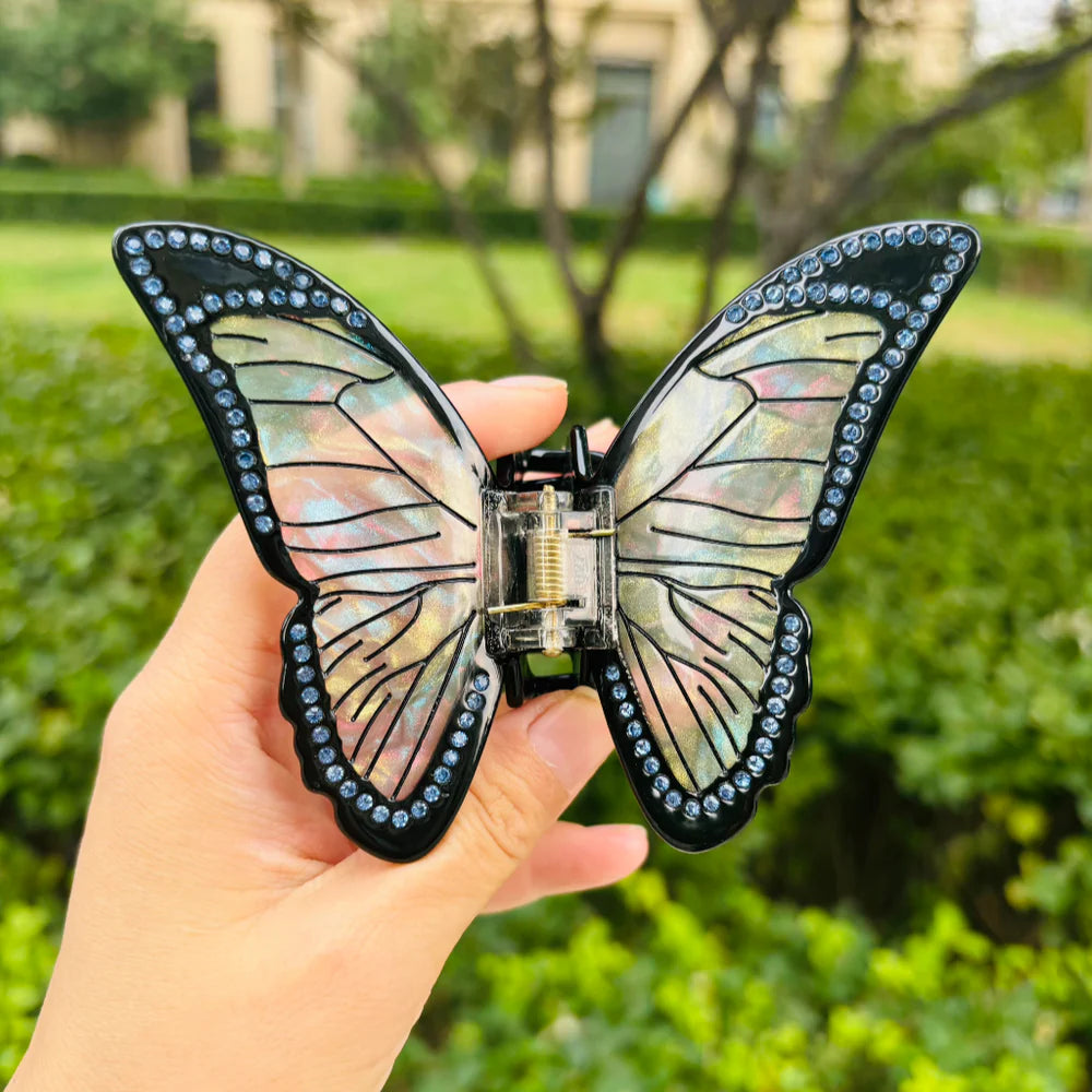 Pince Papillon Rina strass