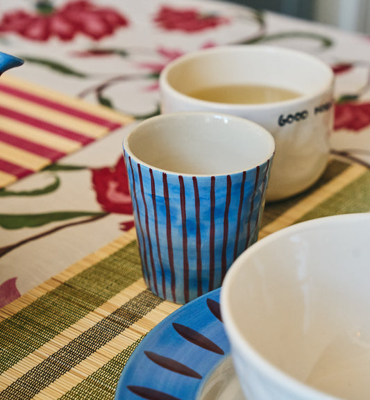 Ensemble de 2 tasses à café Stripe Affair