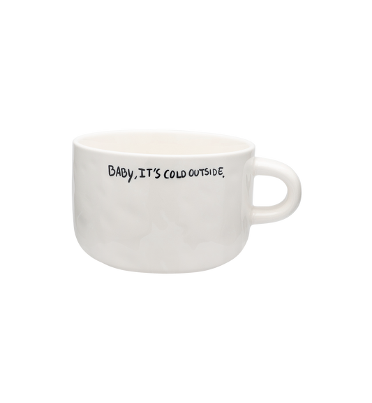 It's cold Cappucino mug