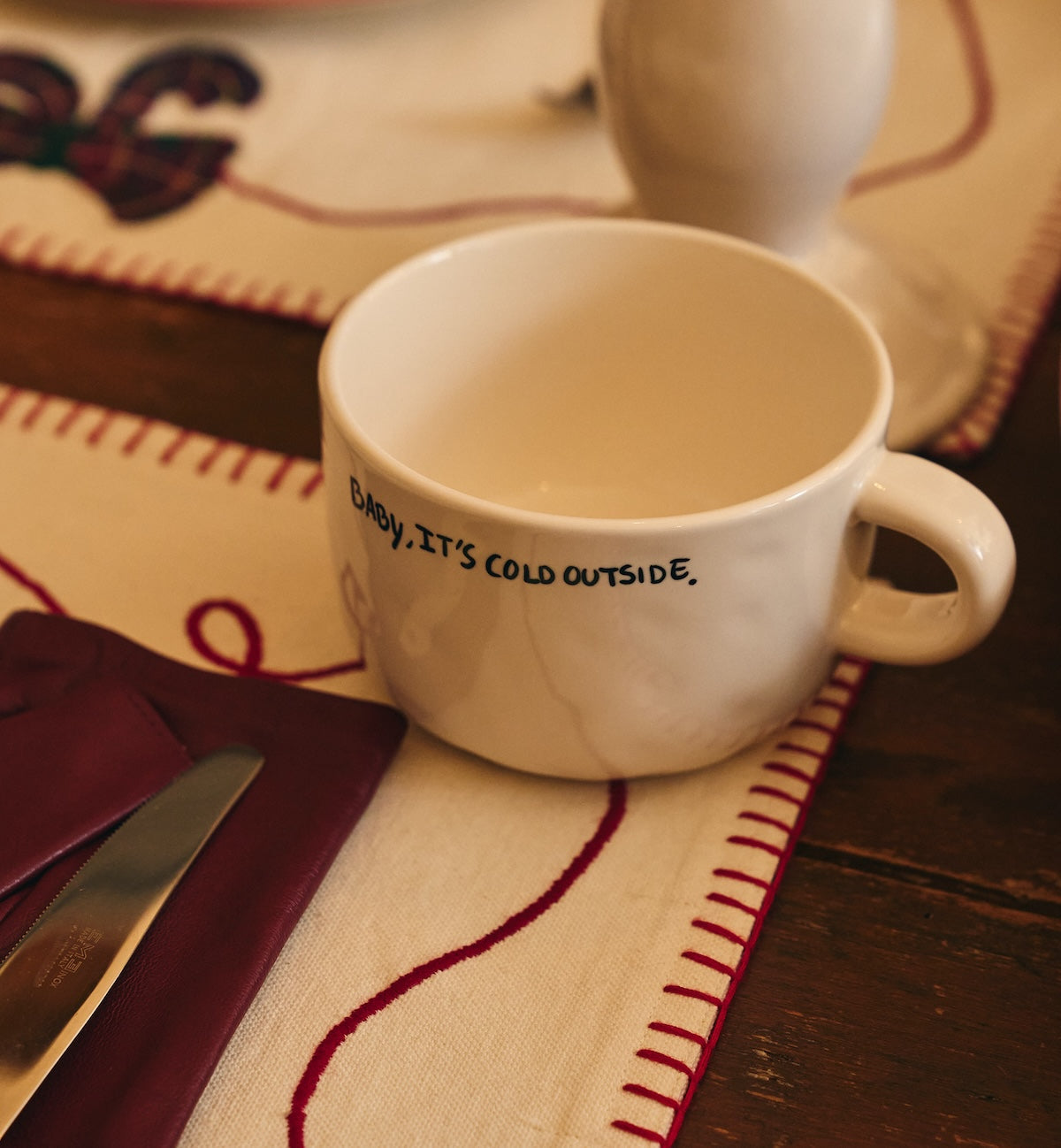 It's cold Cappucino mug