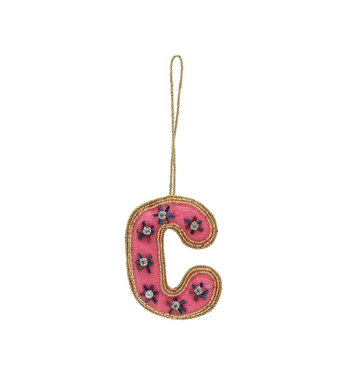 Ornement initial en perles