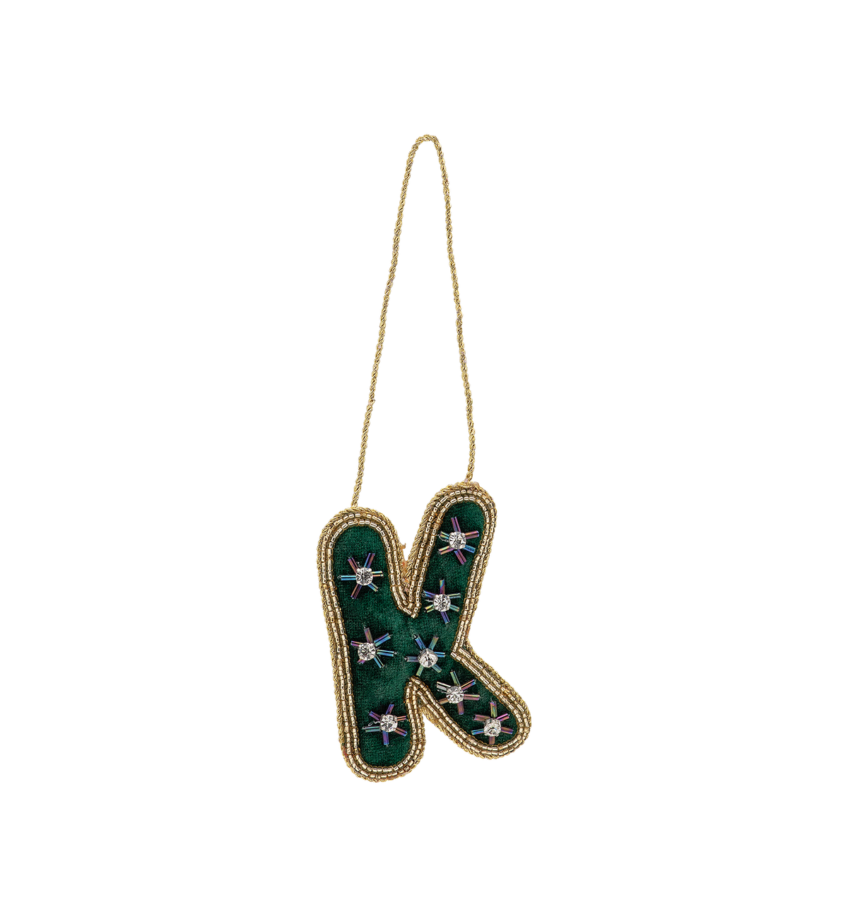 Ornement initial en perles