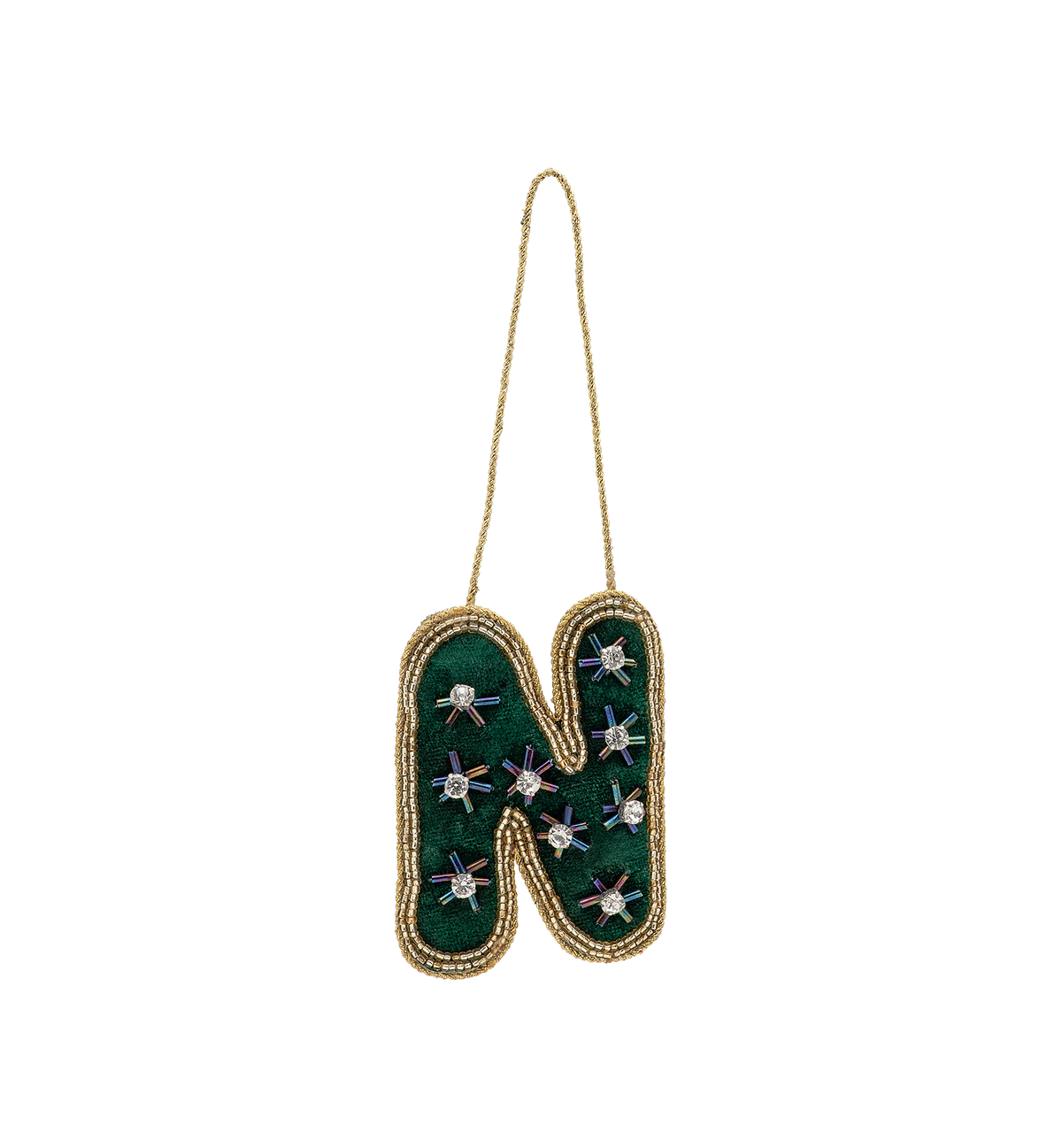 Ornement initial en perles