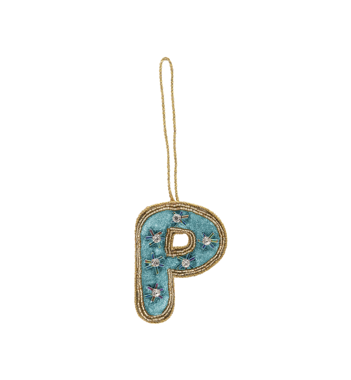 Ornement initial en perles