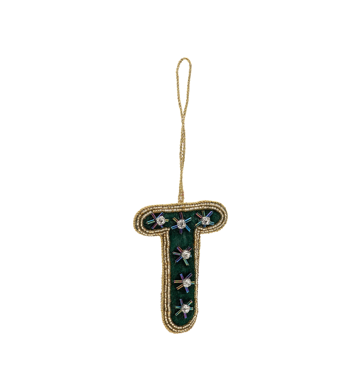 Ornement initial en perles