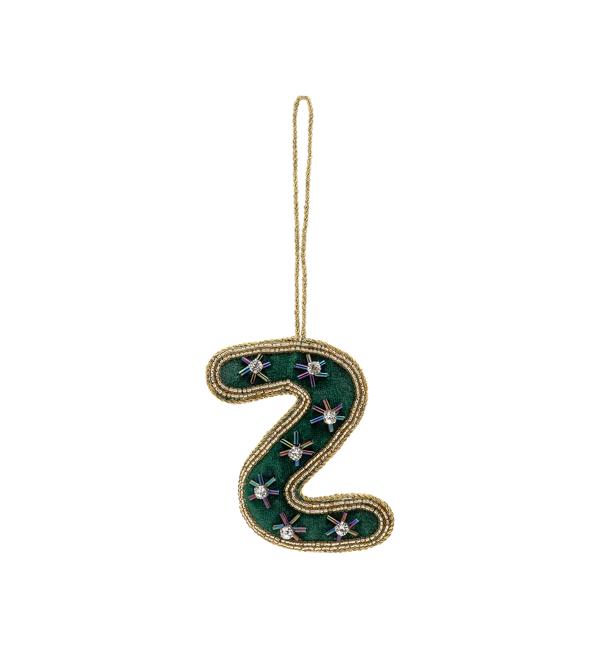 Ornement initial en perles