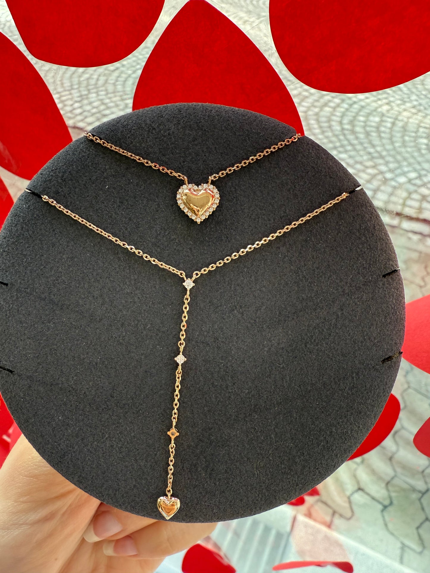Collier plongeant coeur