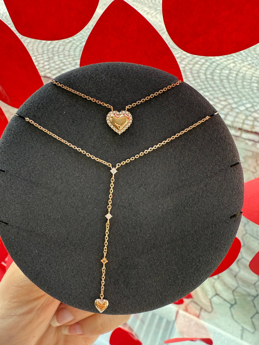 Collier plongeant coeur
