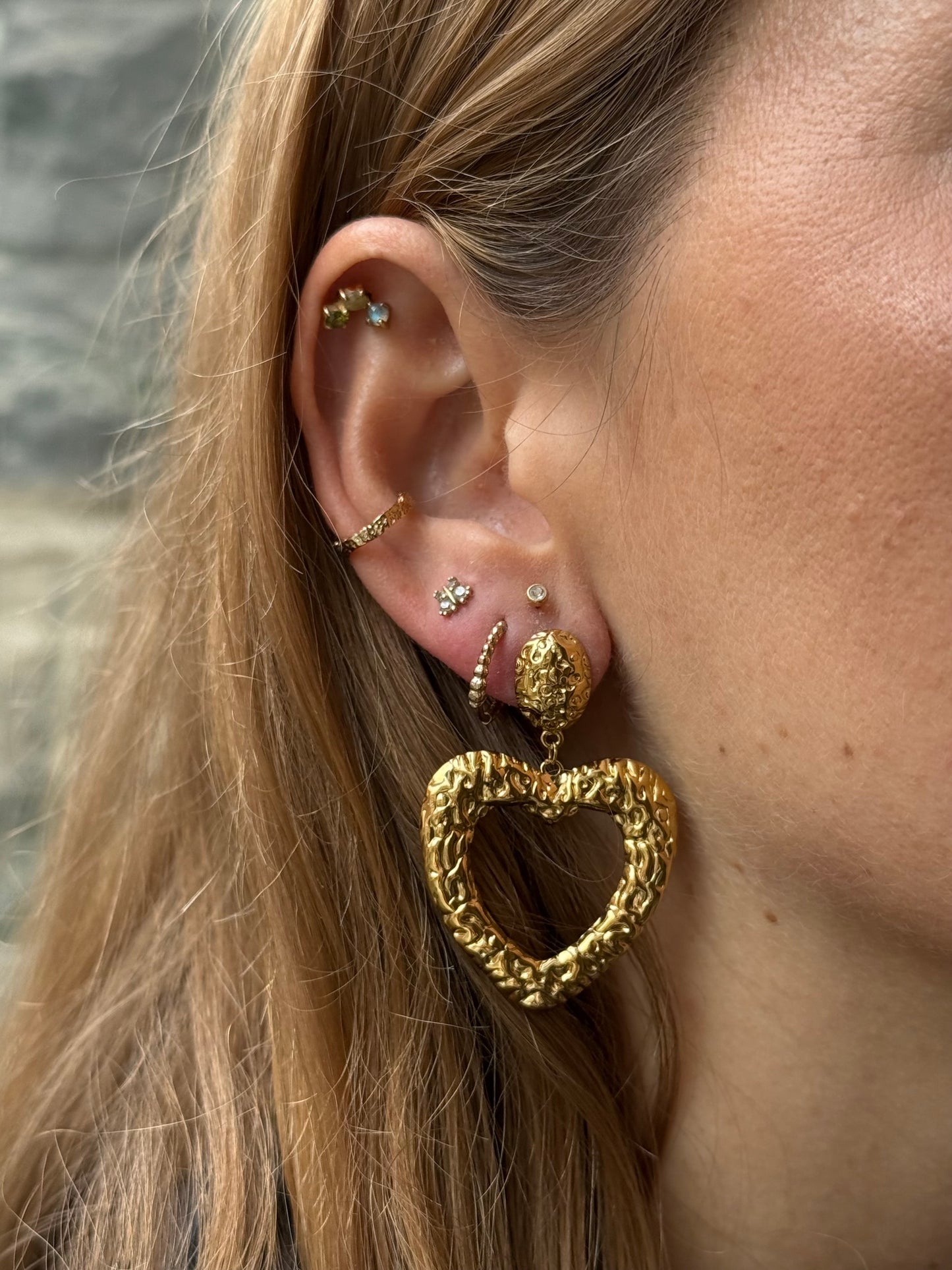 Boucles d’oreilles cœur