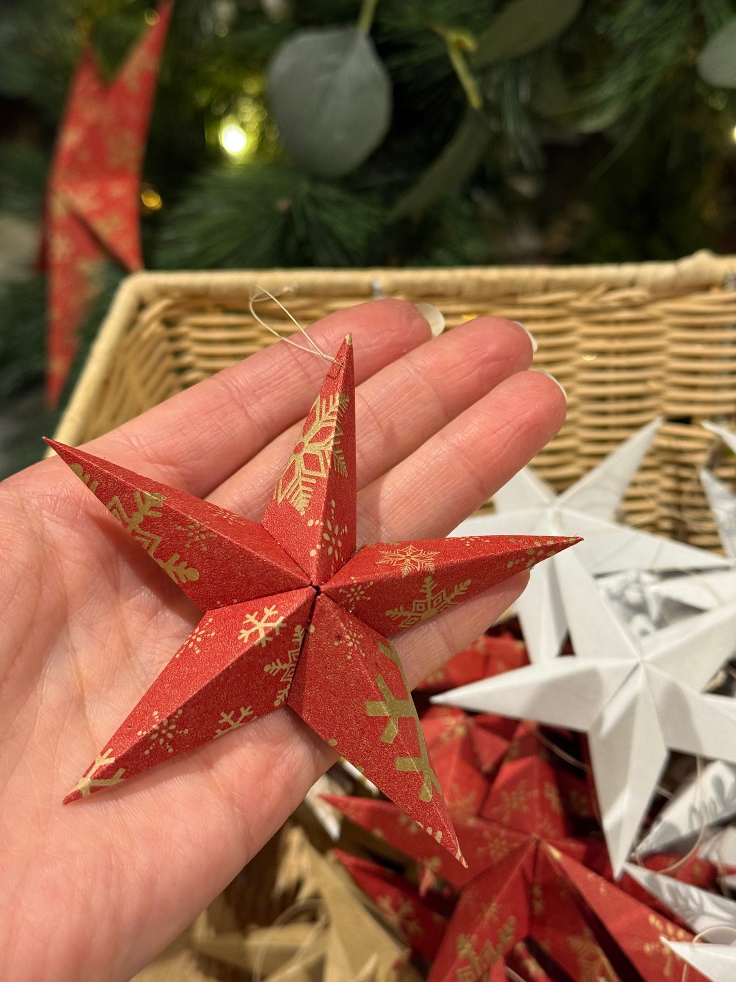 Étoile de Noël en papier