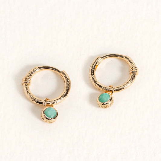 Mini Créoles Tess Amazonite