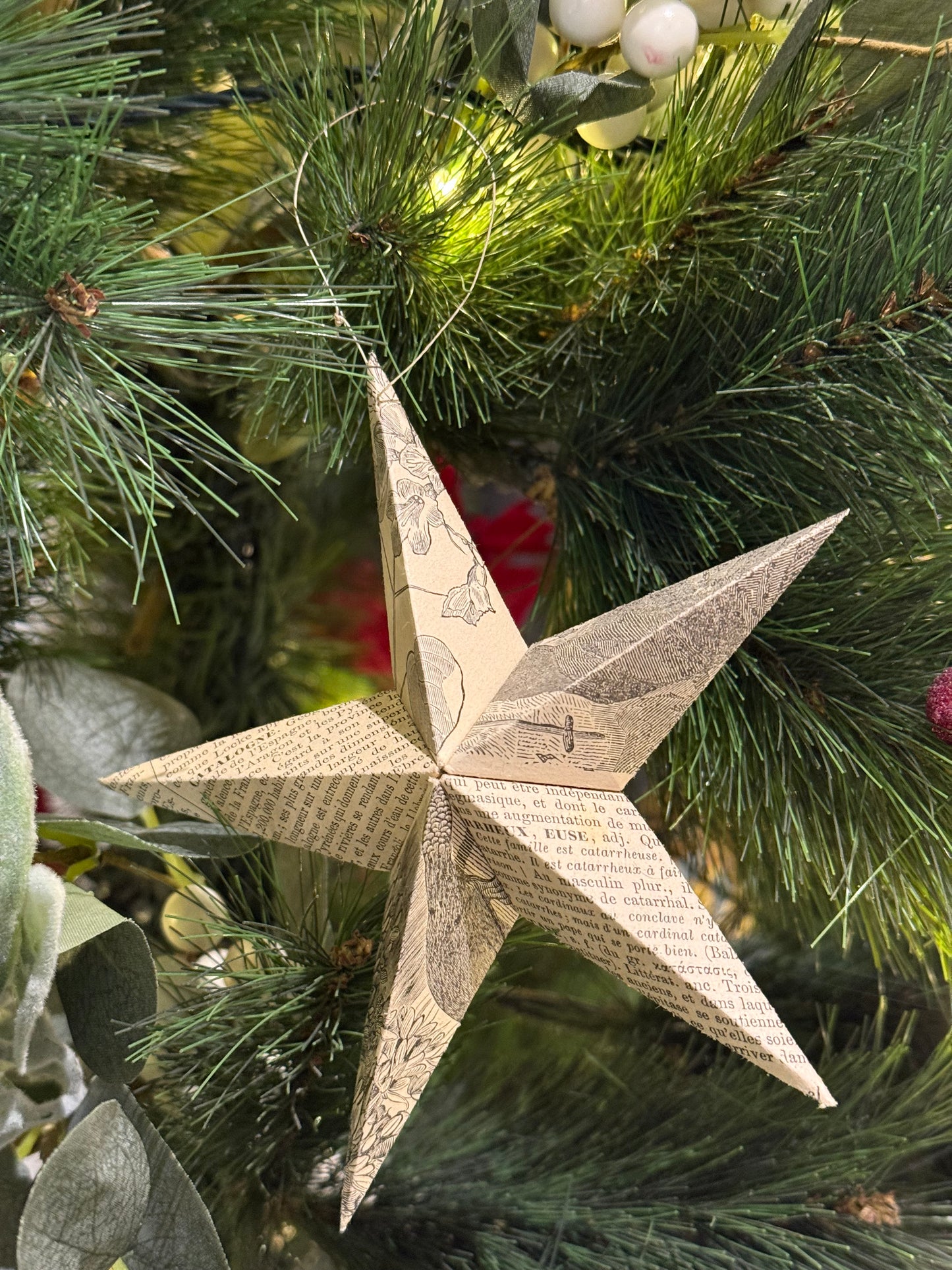 Étoile de Noël en papier