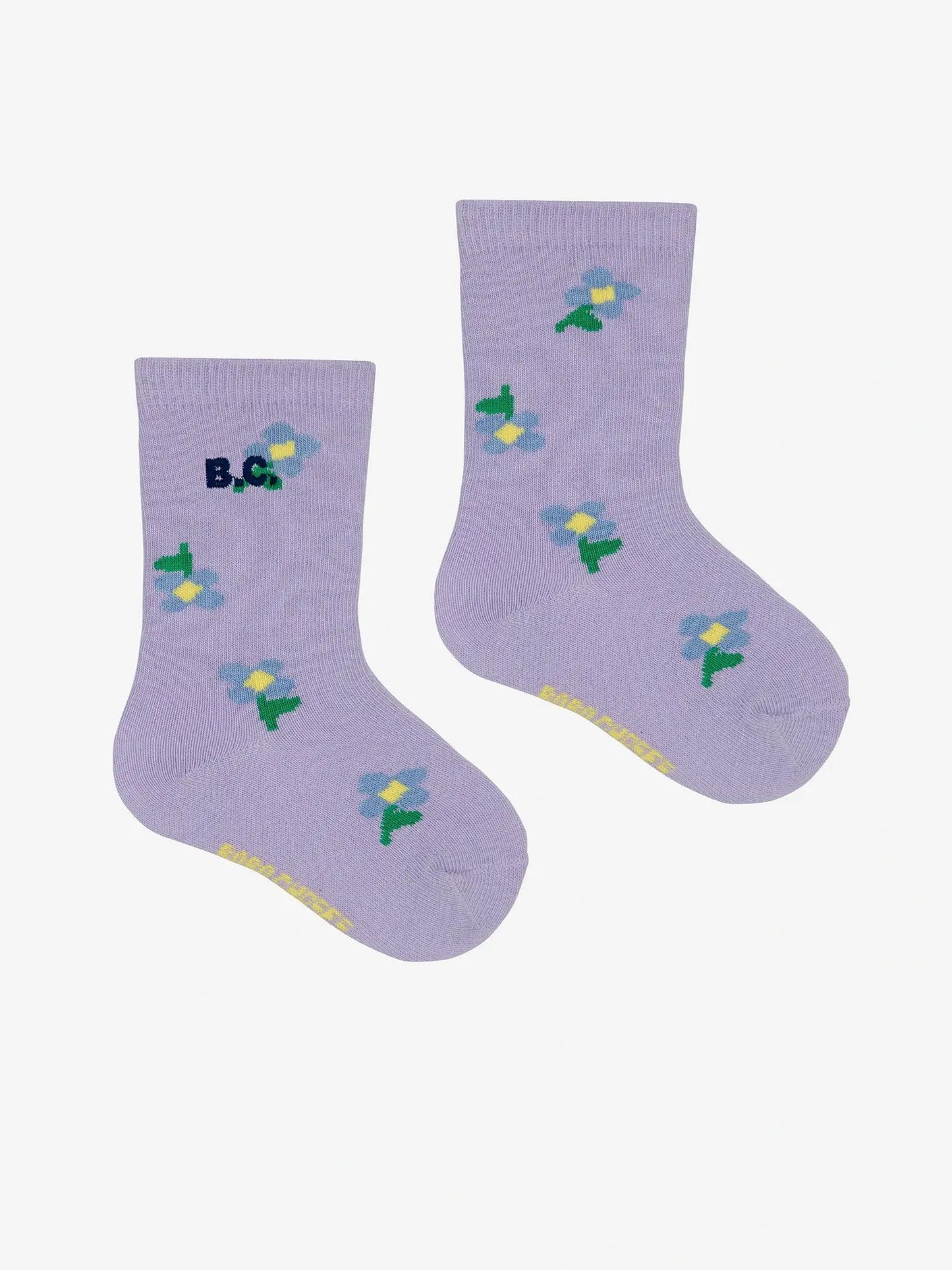 Chaussettes Lilas fleurs