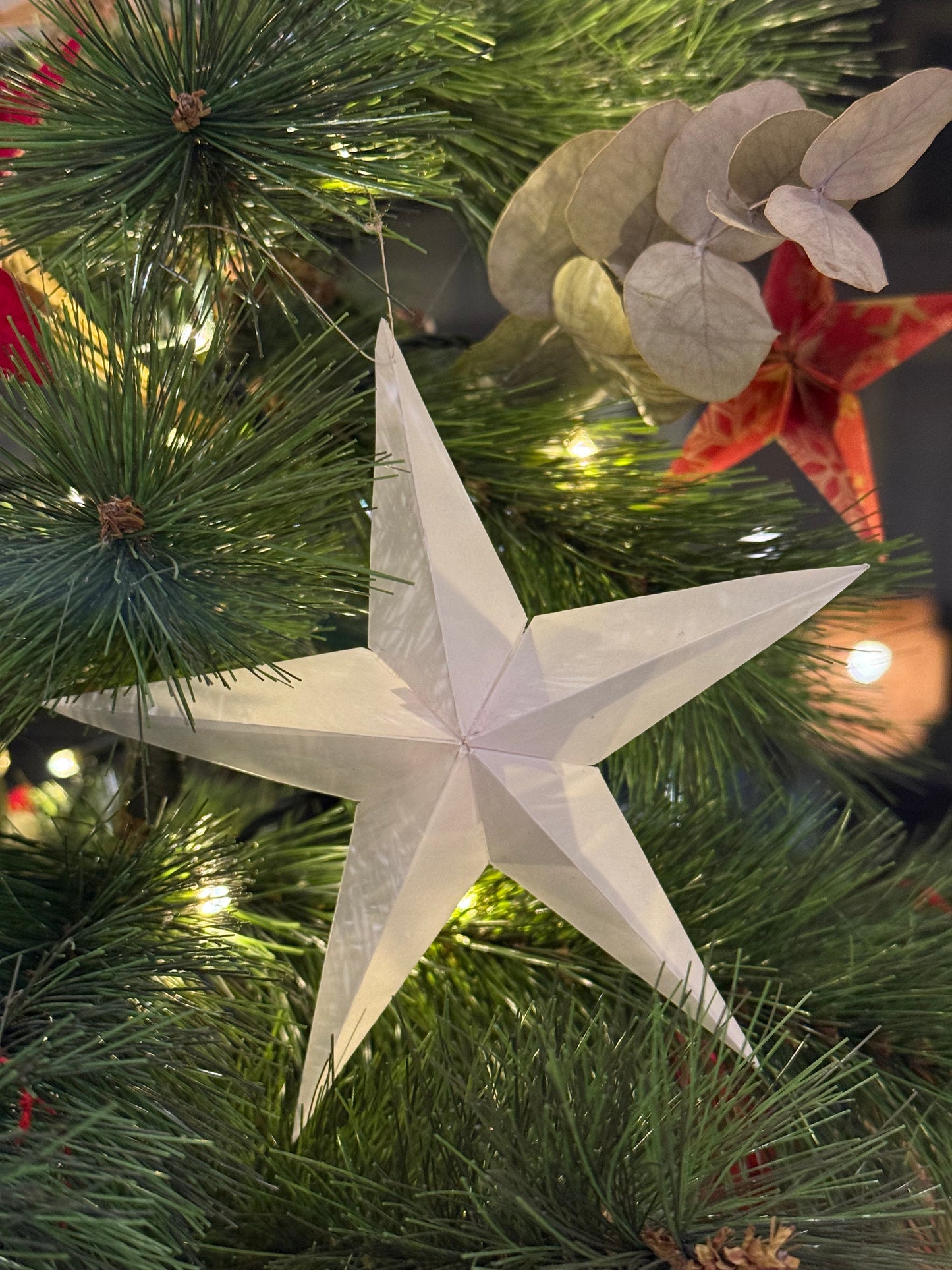 Étoile de Noël en papier