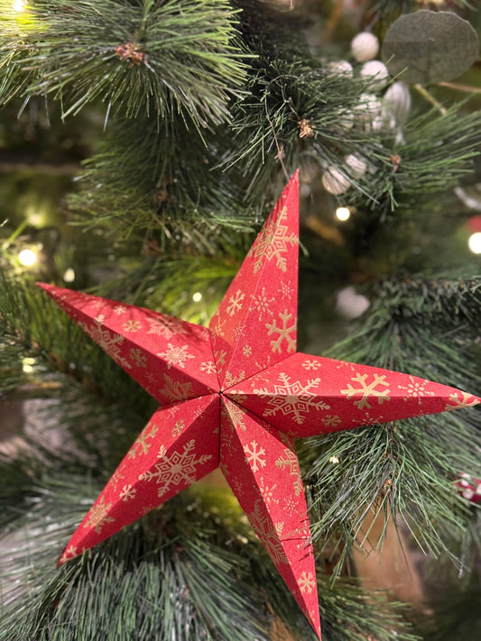 Étoile de Noël en papier