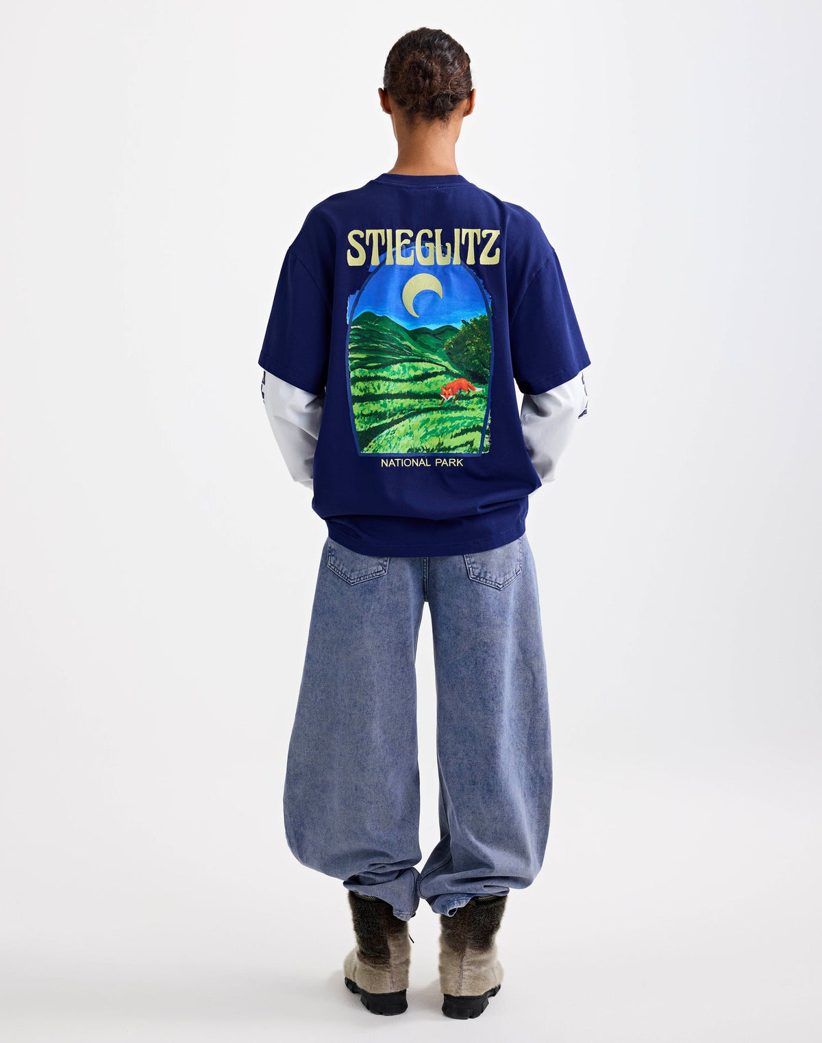 Stieglitz Fiore Wide Skate Longsleeve | Blue