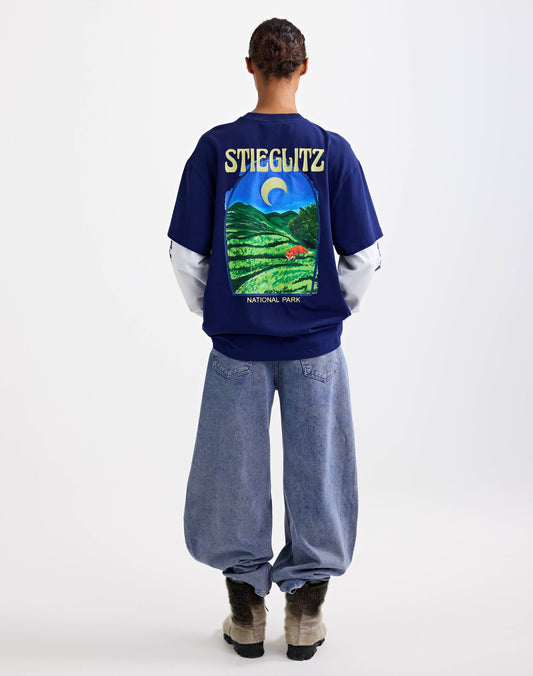 Stieglitz Fiore Wide Skate Longsleeve | Blue