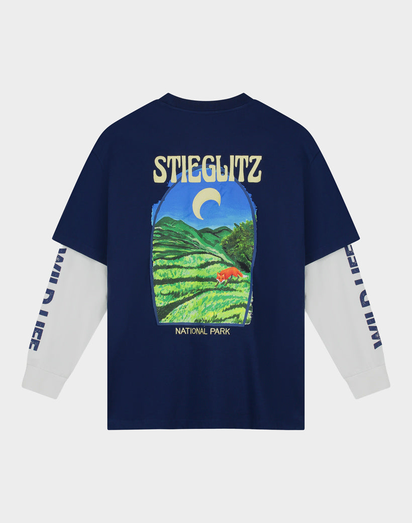 Stieglitz Fiore Wide Skate Longsleeve | Blue