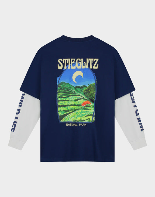 Stieglitz Fiore Wide Skate Longsleeve | Blue