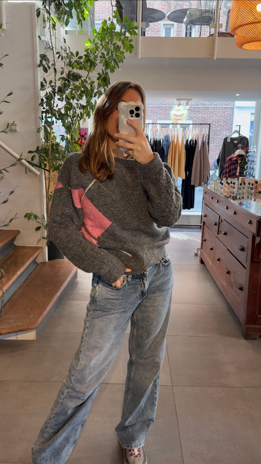 Cardigan à col v en maille