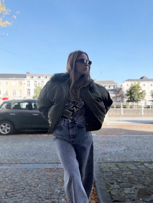 Stieglitz Nora Bomber Jacket | Green