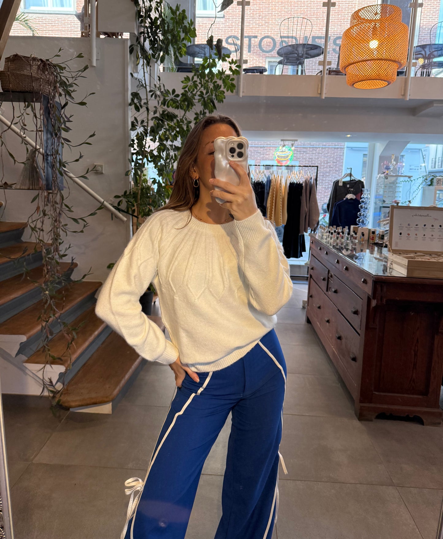 Pull col rond en maille