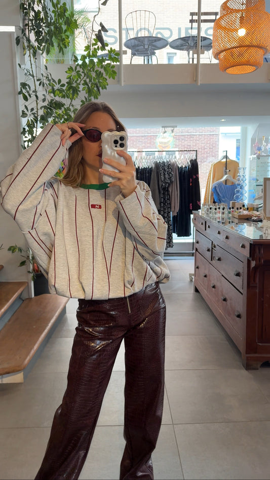 Reste 1 ! Sweat Kelly à rayures