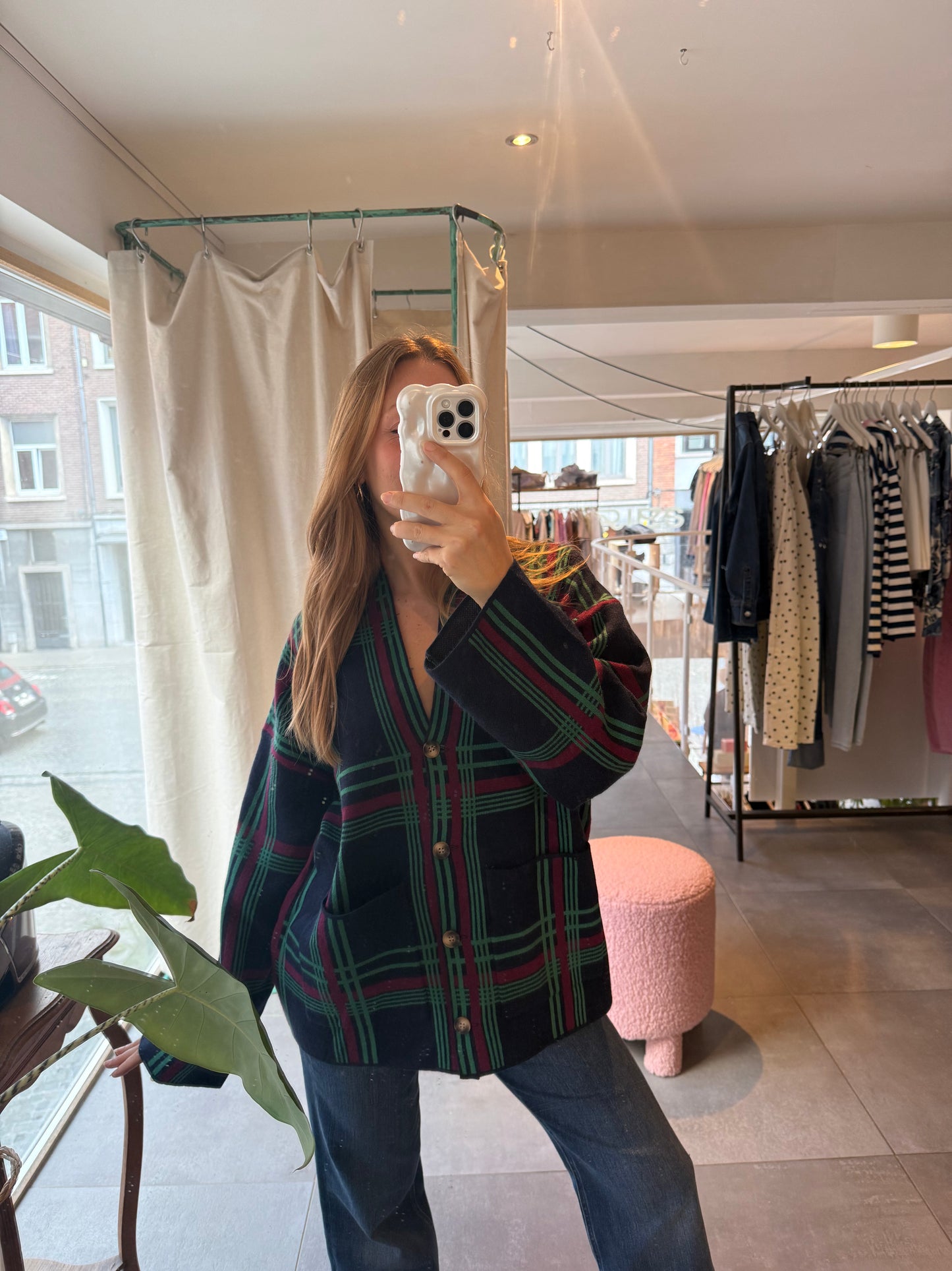 Cardigan rayé