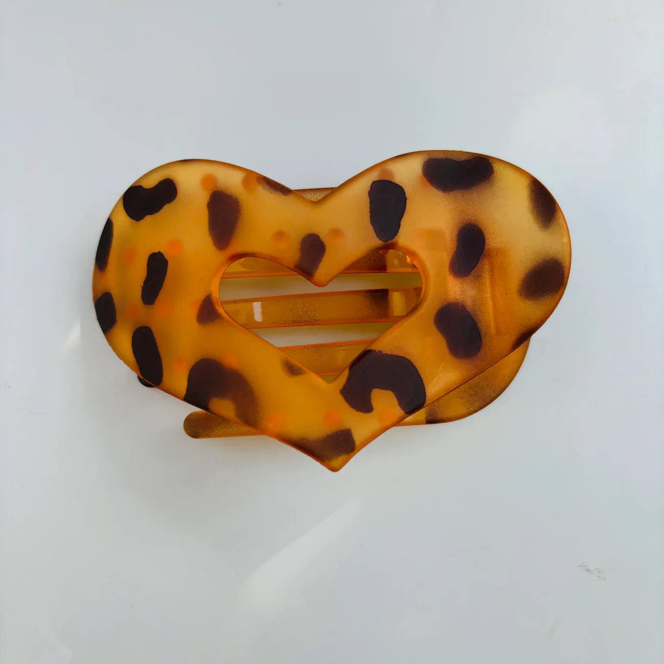 Barrette plate Coeur