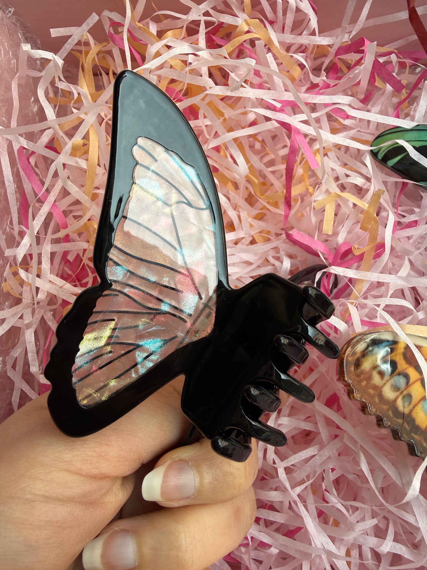 Pince Papillon Rina strass