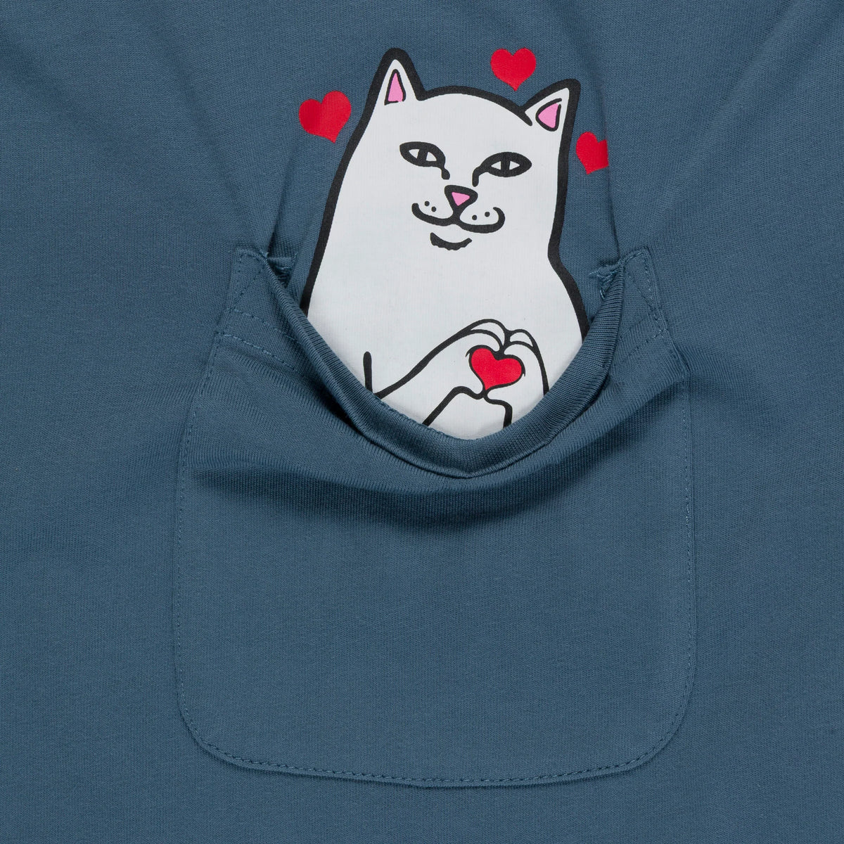 Ripndip Nermal Loves Pocket Tee (Slate)