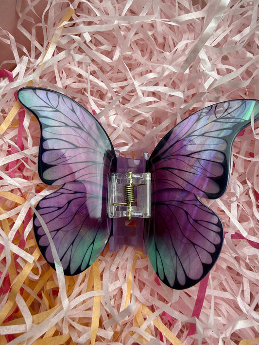 Pince Papillon violet