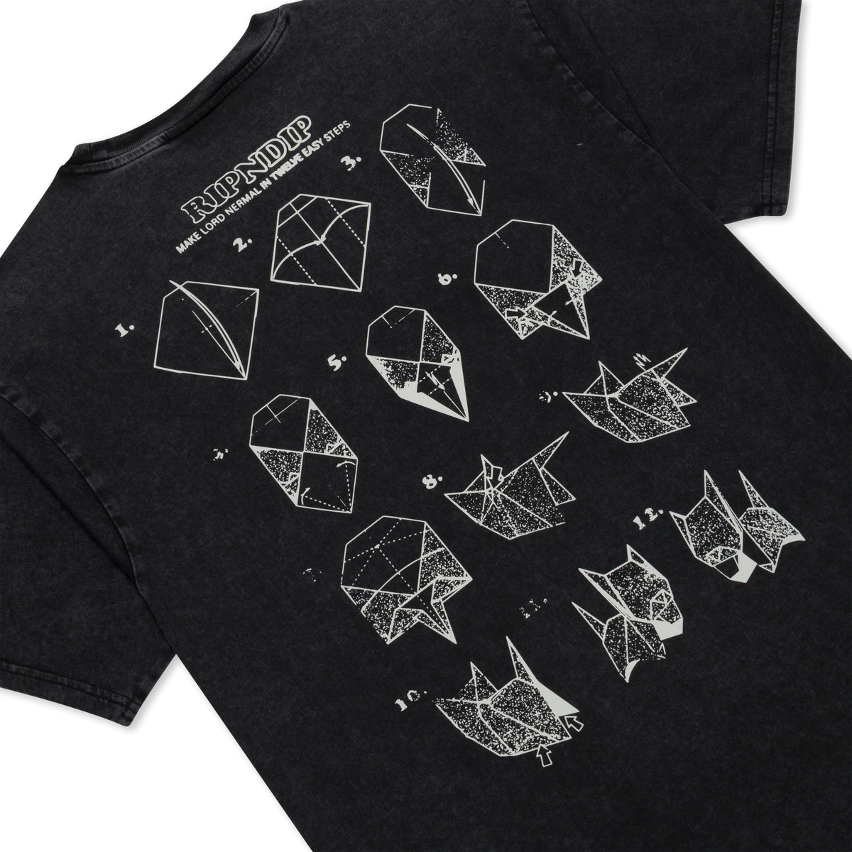 Ripndip Origami Tee (Black Vintage Wash)