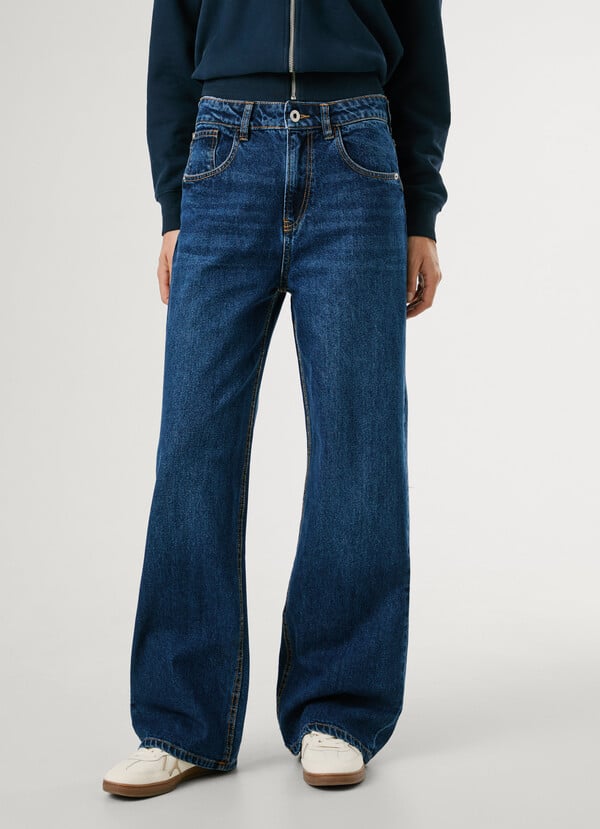 Denim Straight Lexa Bleu marine