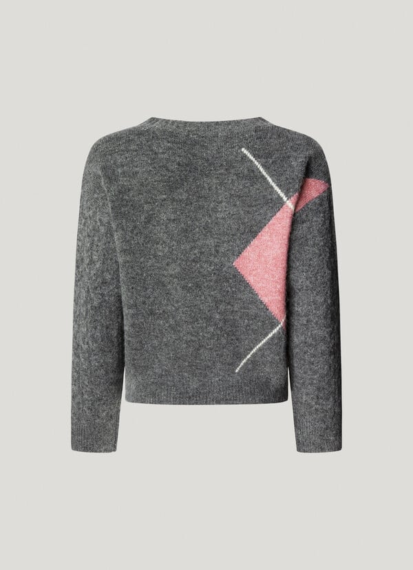 Cardigan à col v en maille