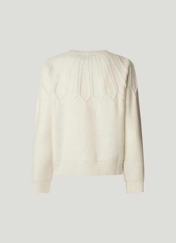 Pull col rond en maille