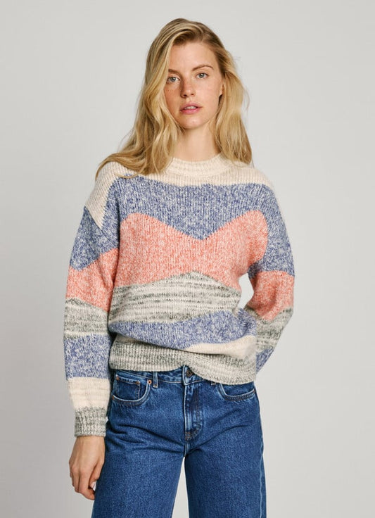 Pull en tricot à col rond