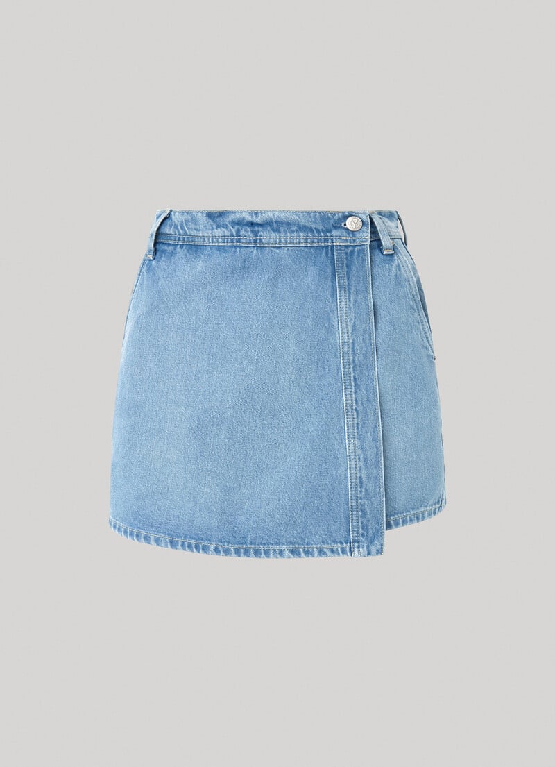 Reste 1 ! Jupe short en denim