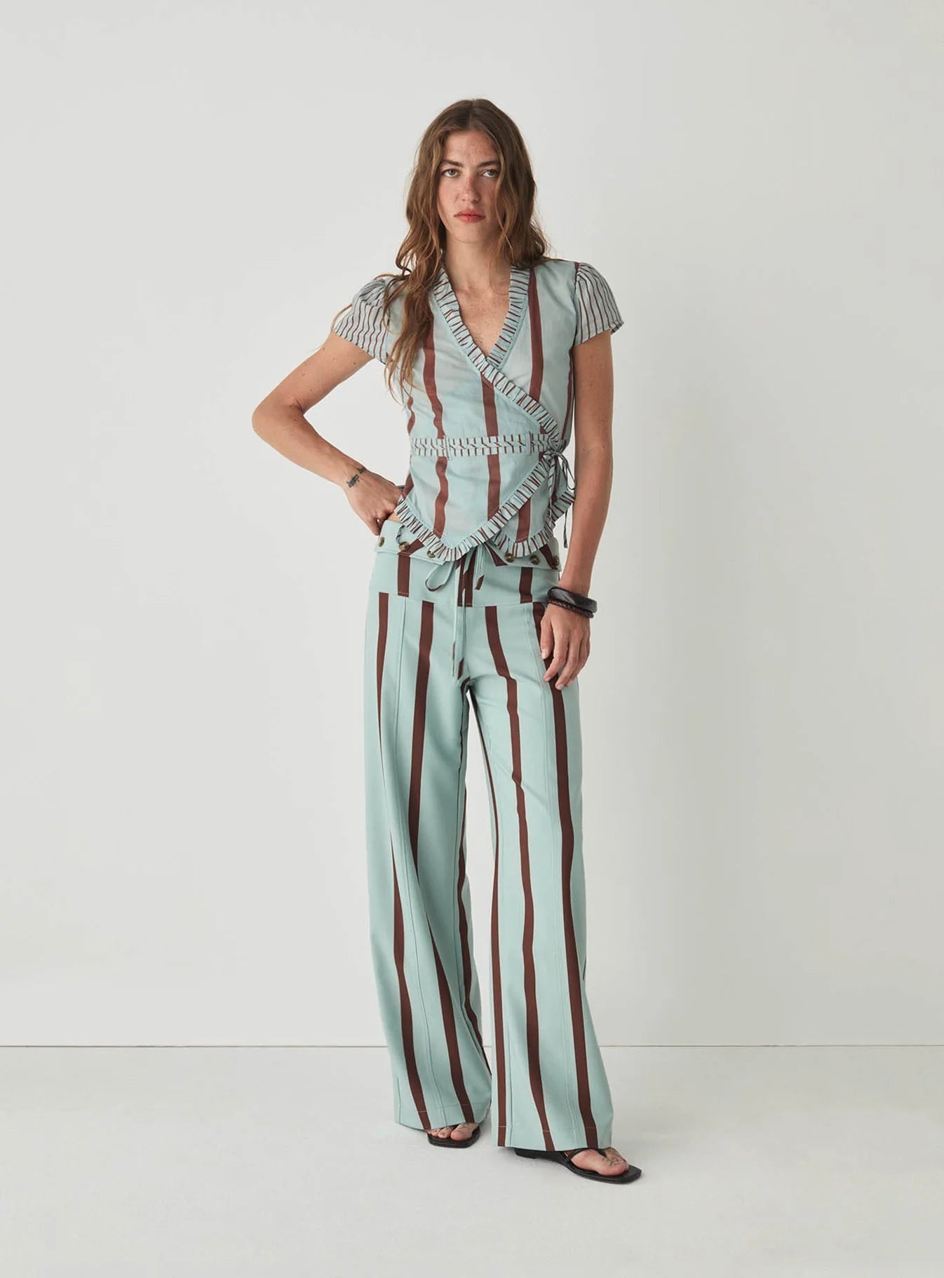 Pantalon rayé
