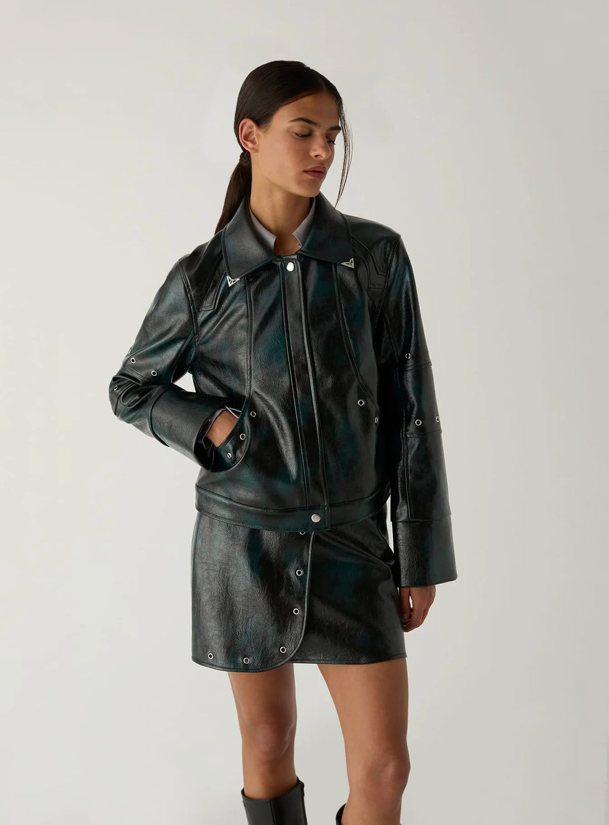 Thea Green Jacket Laagam