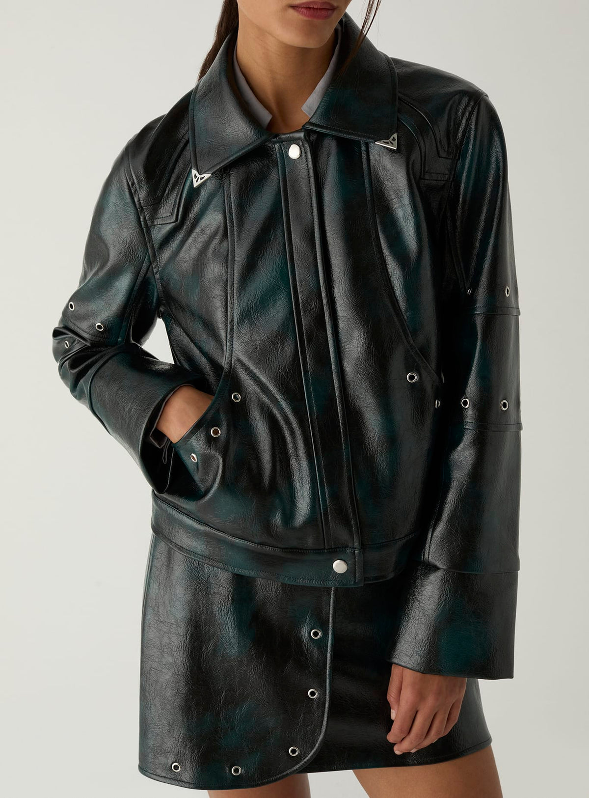 Thea Green Jacket Laagam