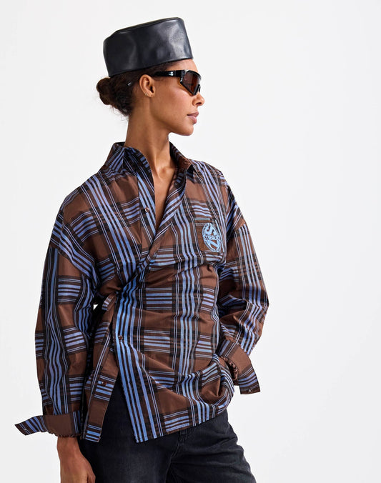 Stieglitz Zita Wrap Blouse | Brown